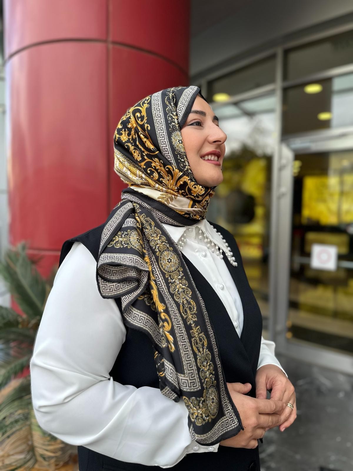 Tesettür Şal I Desenli I Ems 