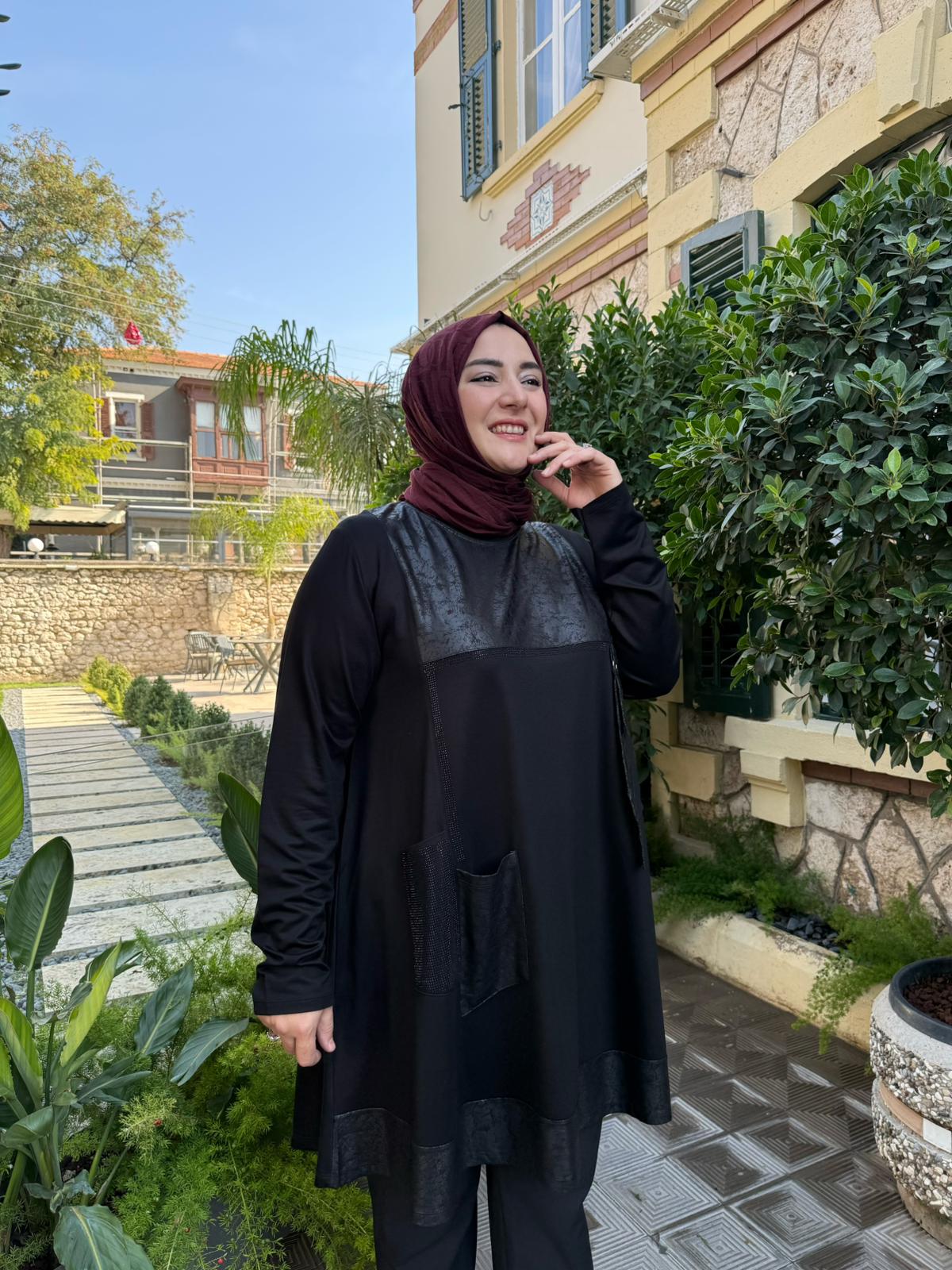 Tesettür Tunik | Fıstık| Ems