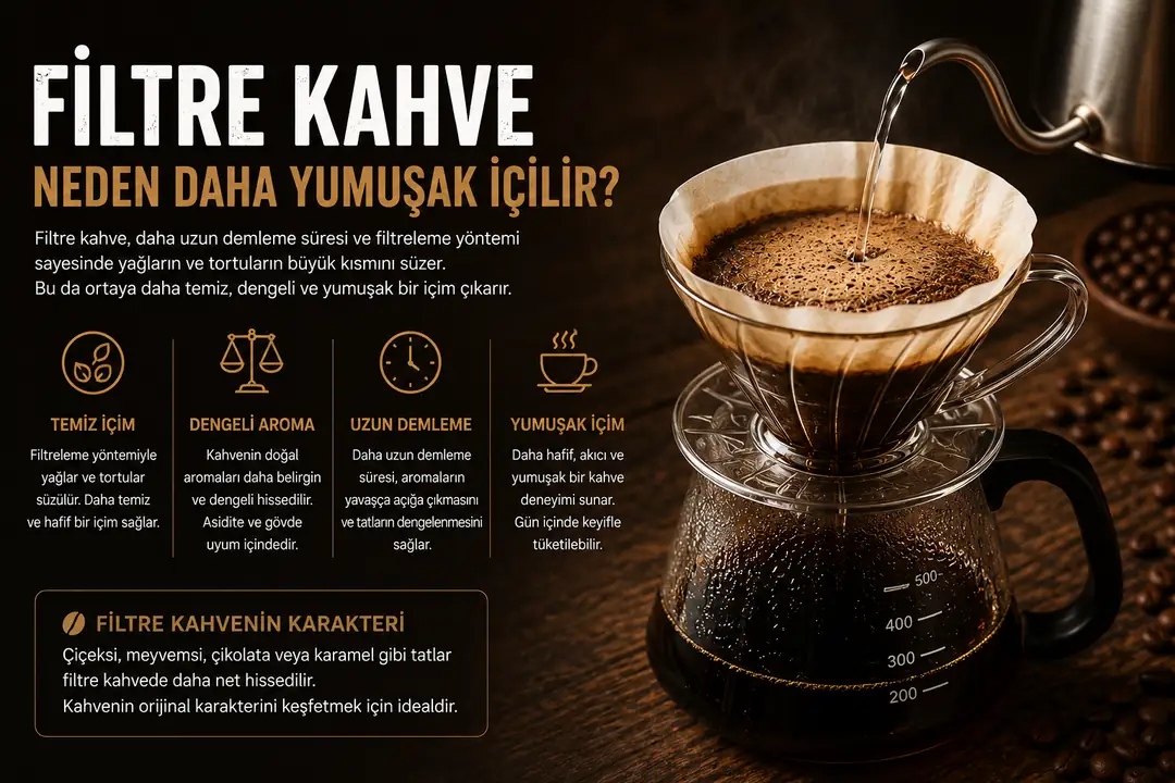 Yumuşak içimli filtre kahve kahve rehberi görseli