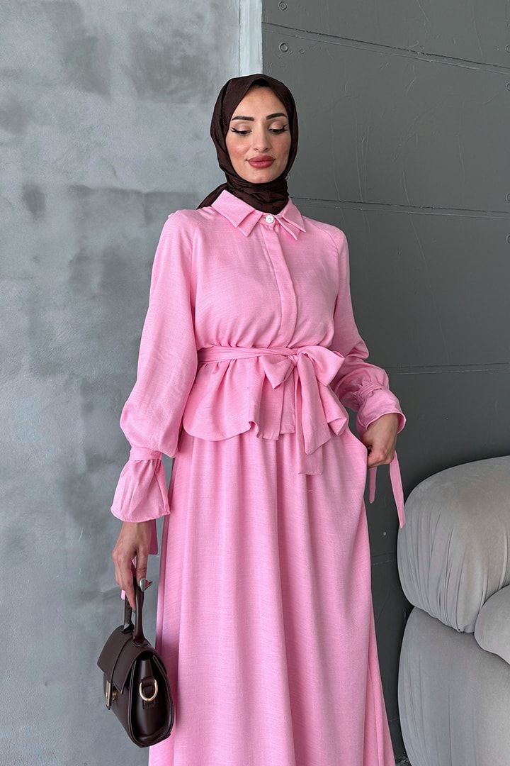 Gizli Düğmeli Etekli Takım