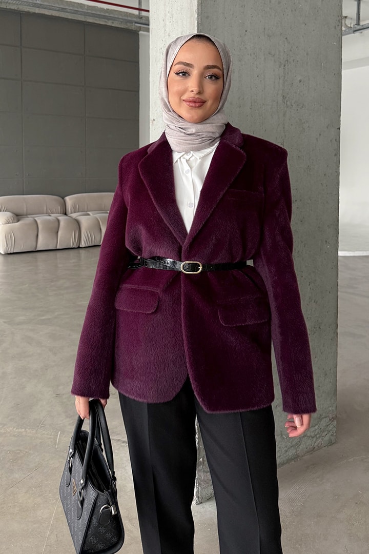 Alpaka Kemerli Ceket