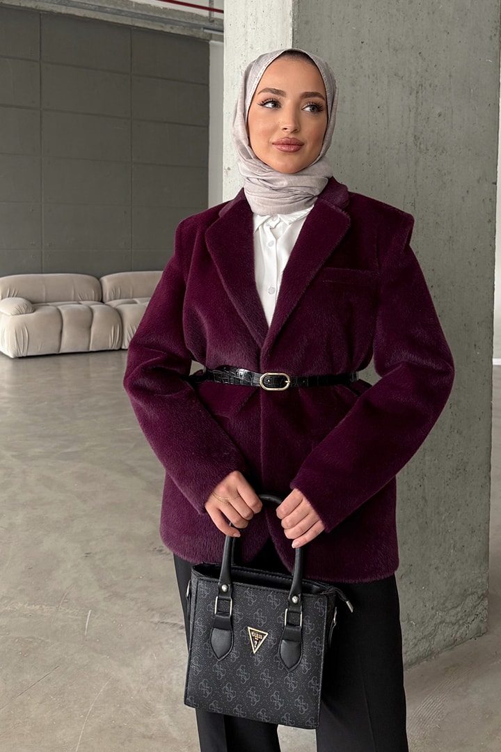 Alpaka Kemerli Ceket