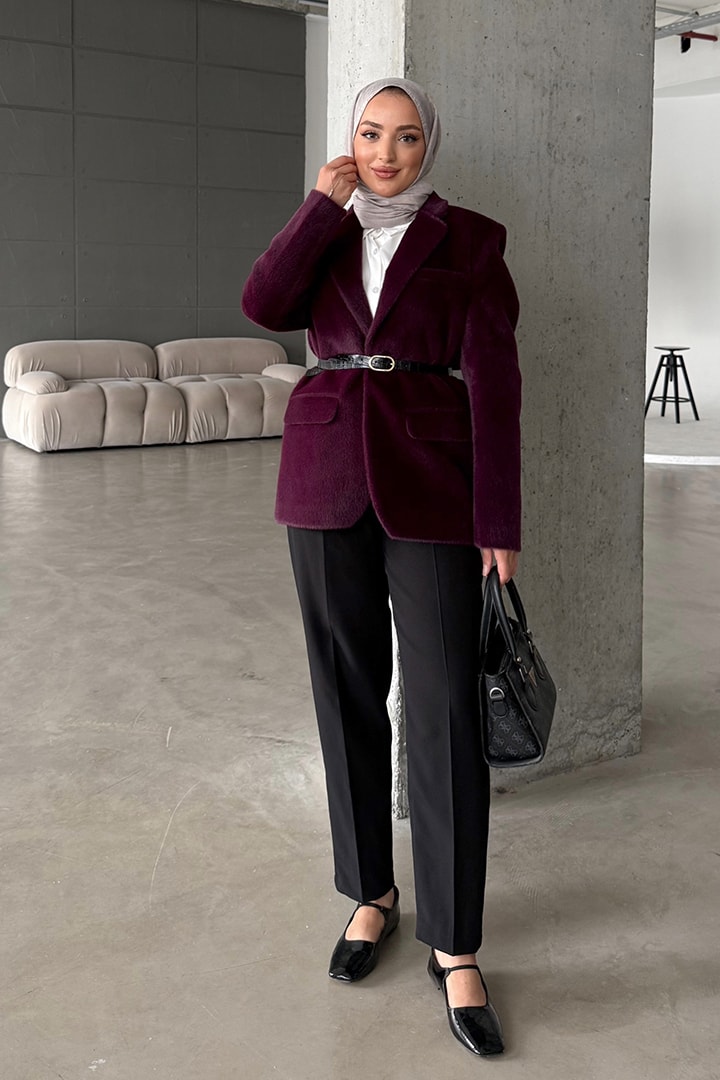 Alpaka Kemerli Ceket