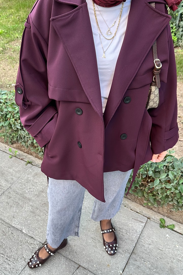 Premium Apoletli Araboy Trençkot