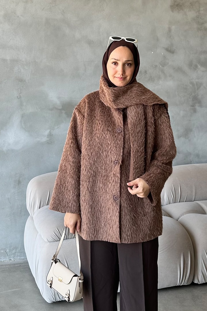 Boucle Atkılı Kısa Kap