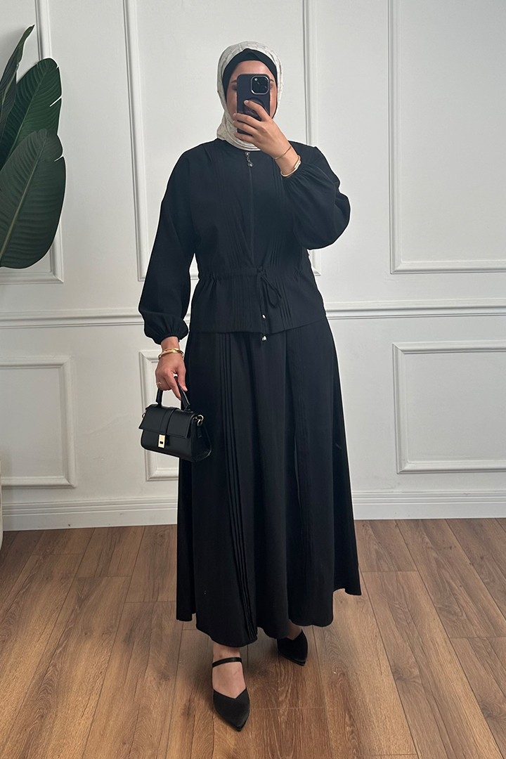 Nora Etekli Takım - Siyah