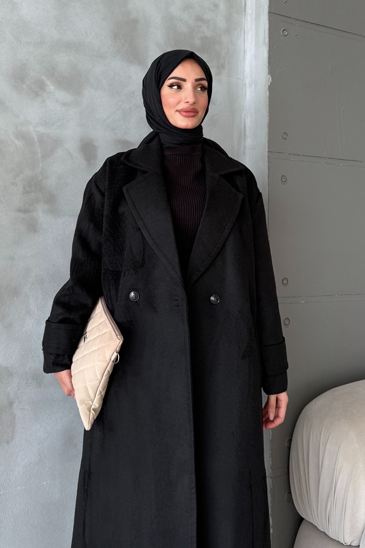 Oversize Kaşe Kaban