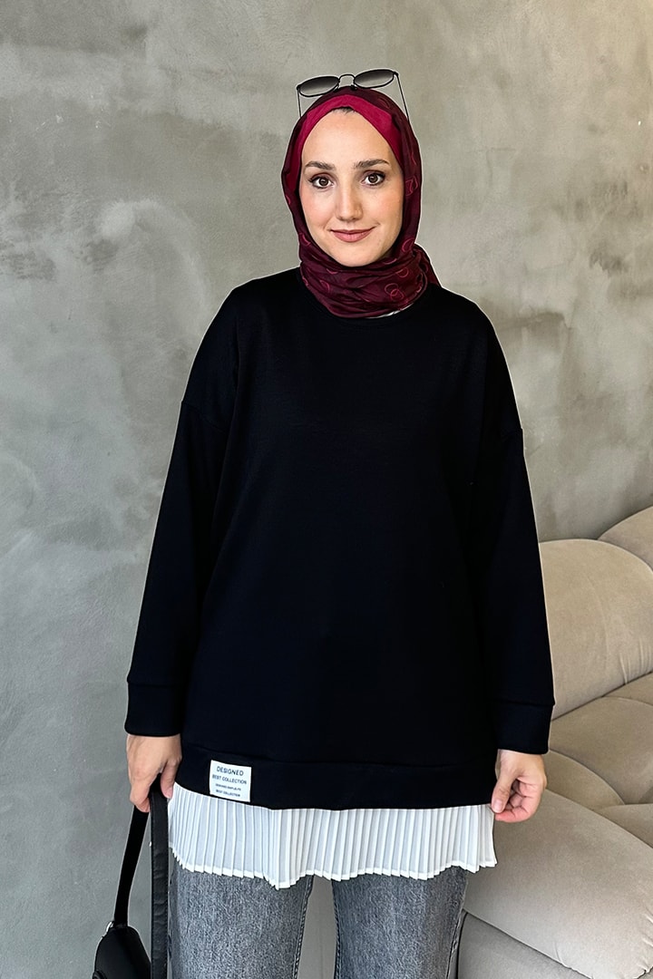 Plise Detaylı Oysho Sweat