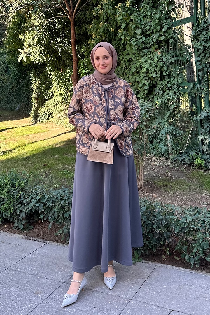 Premium Flowers Etekli Takım - Füme