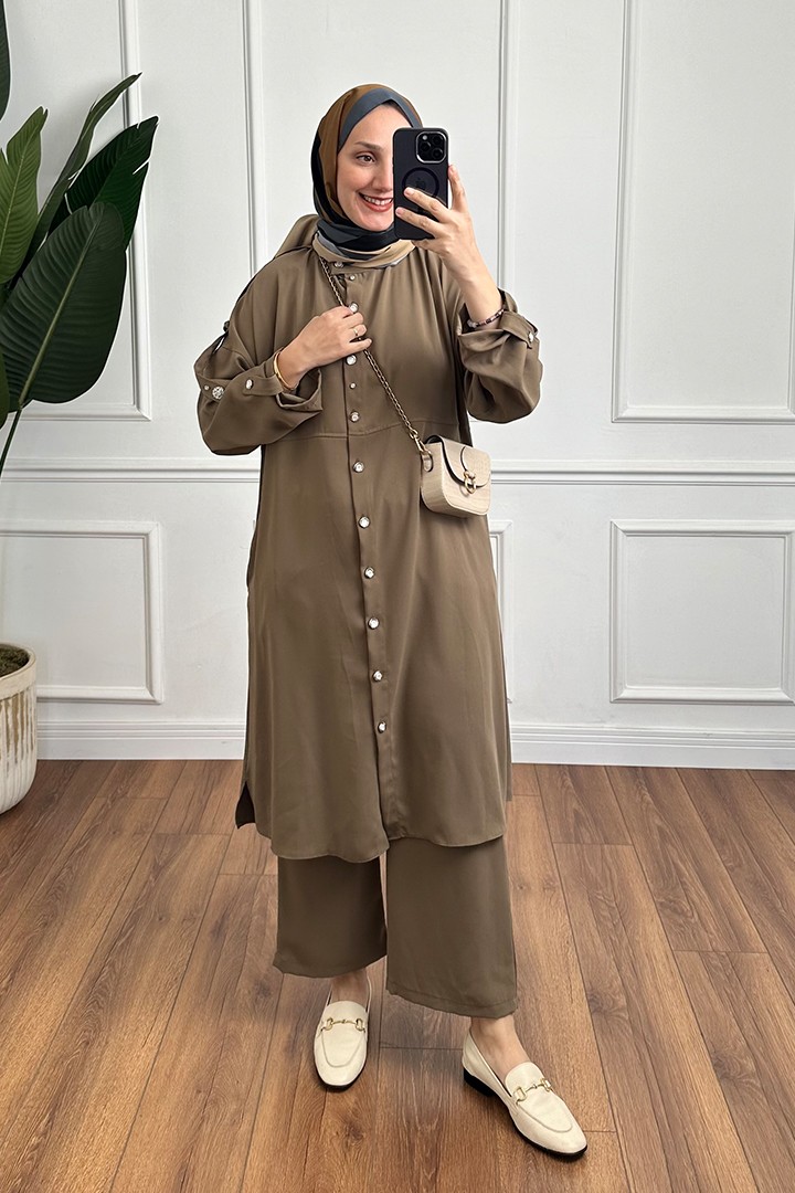 Maltha Tunik Takım - Kahverengi
