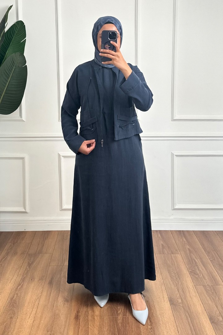 Fermuarlı Jile Takım - Lacivert