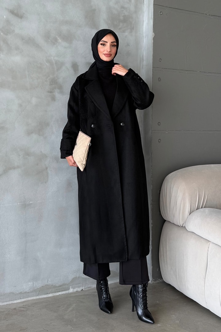 Oversize Kaşe Kaban