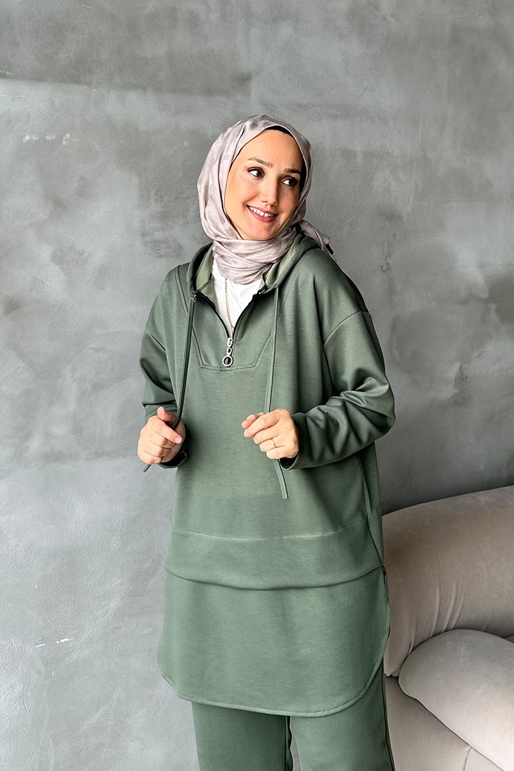 Yarım Fermuarlı Oysho Takım