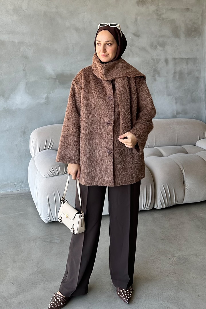 Boucle Atkılı Kısa Kap