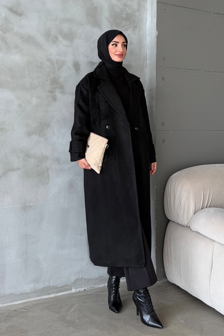 Oversize Kaşe Kaban