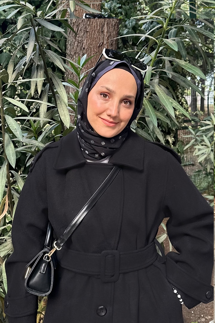 Sıralı Düğme Kaşe Kaban