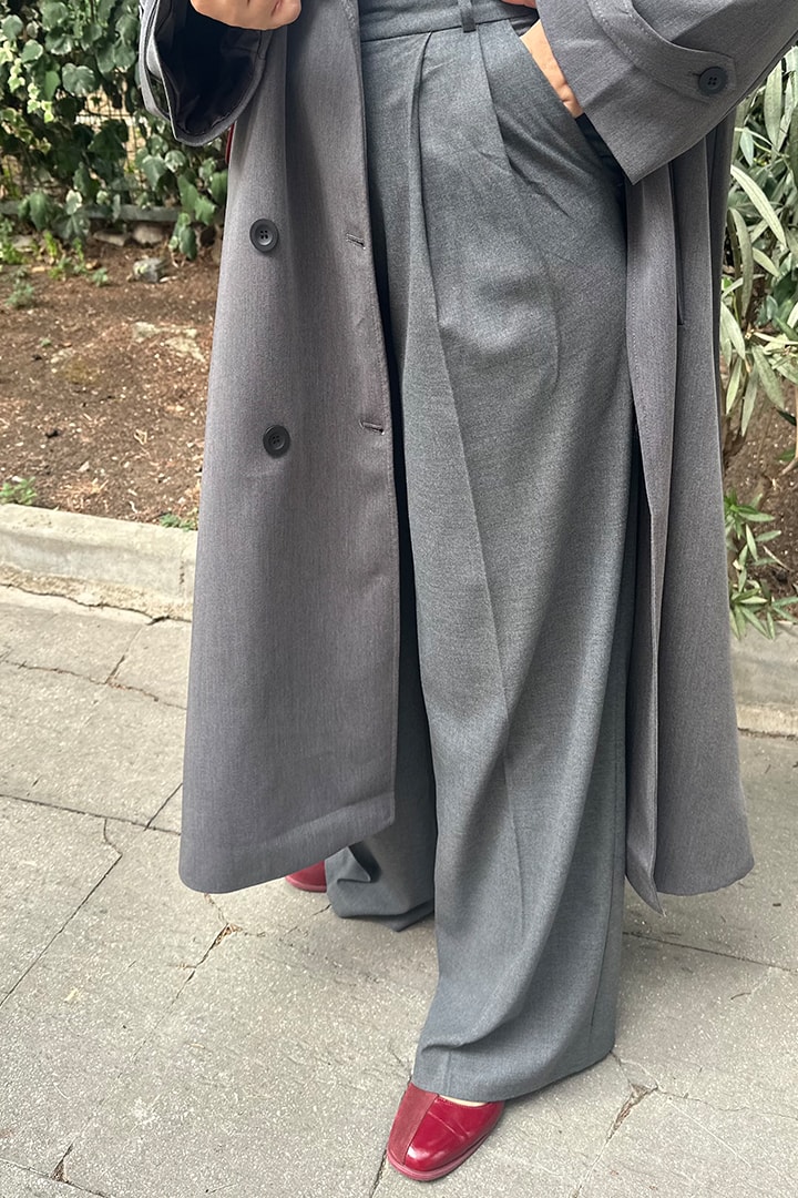 Premium Poliviskon Pantolon - Antrasit