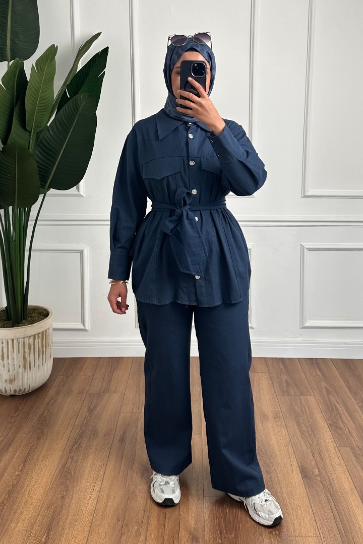 Tensel Denim Takım - Lacivert