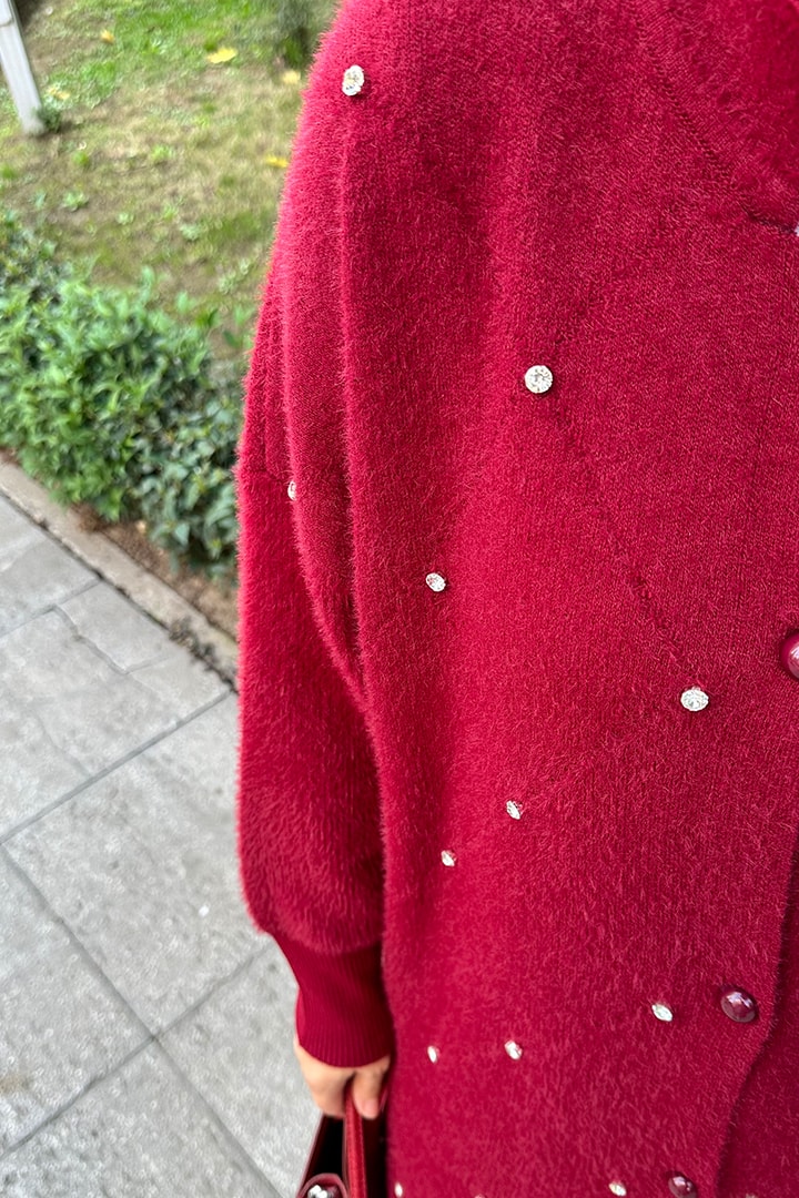 Yumoş Taşlı Hırka