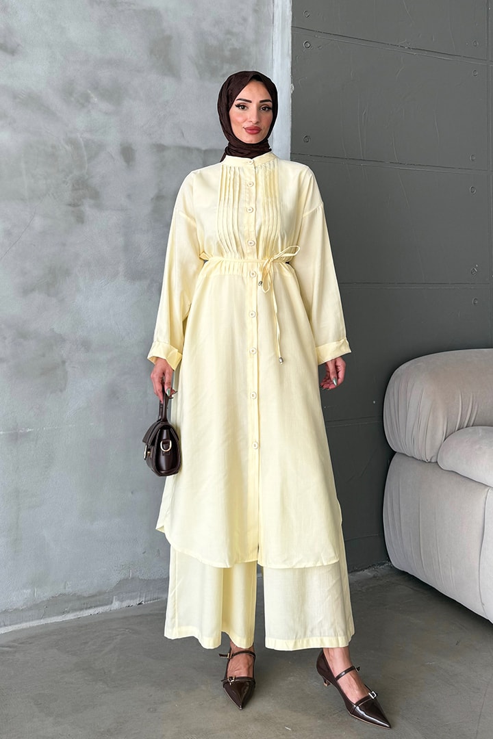 Uzun Tunikli Poplin Takım