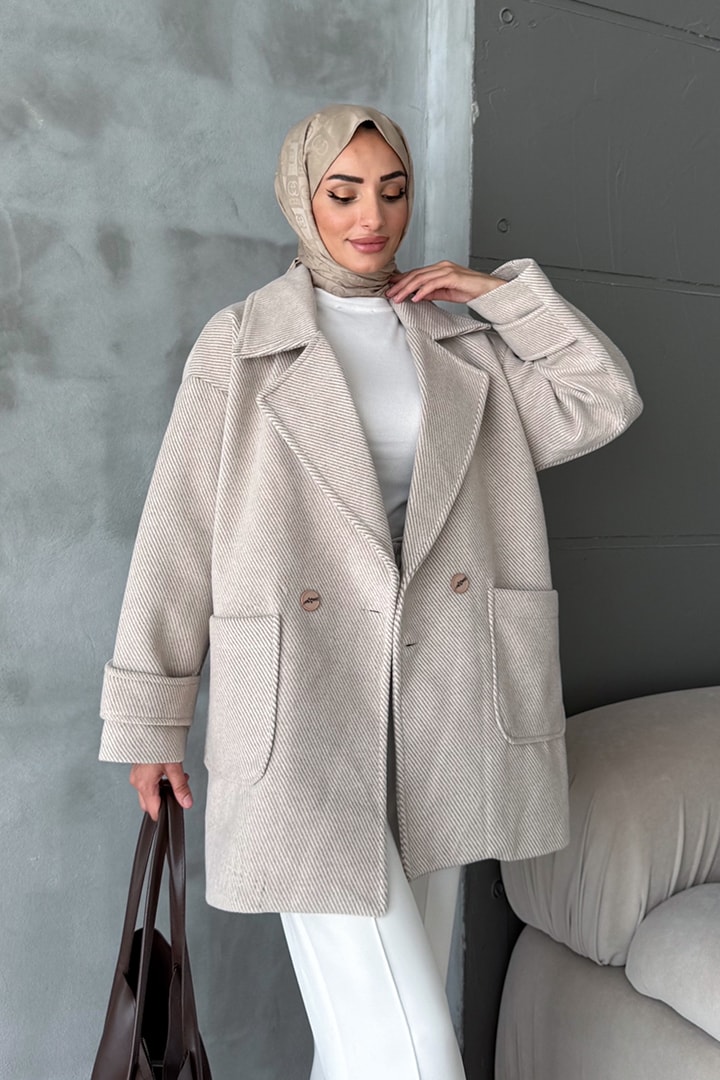 Düşük Kol Kaban - Vizon