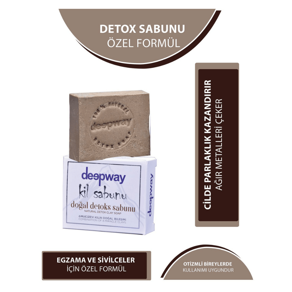 Deepway Kil Sabunu Doğal Detoks Sabunu 100 Gr