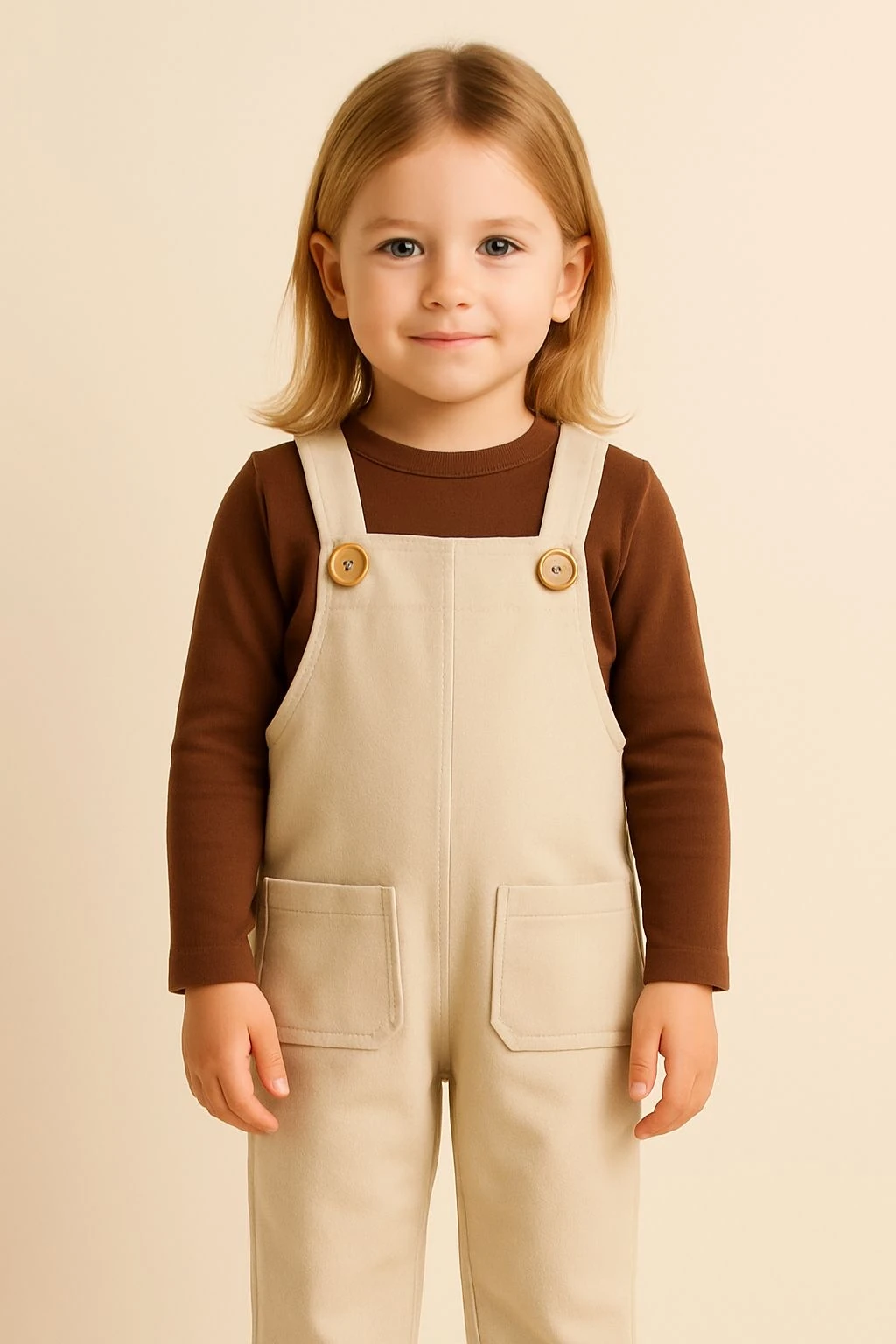 % 100 Pamuk Organik Unisex Salopet Tulum -Rahat Yumuşak Dokulu