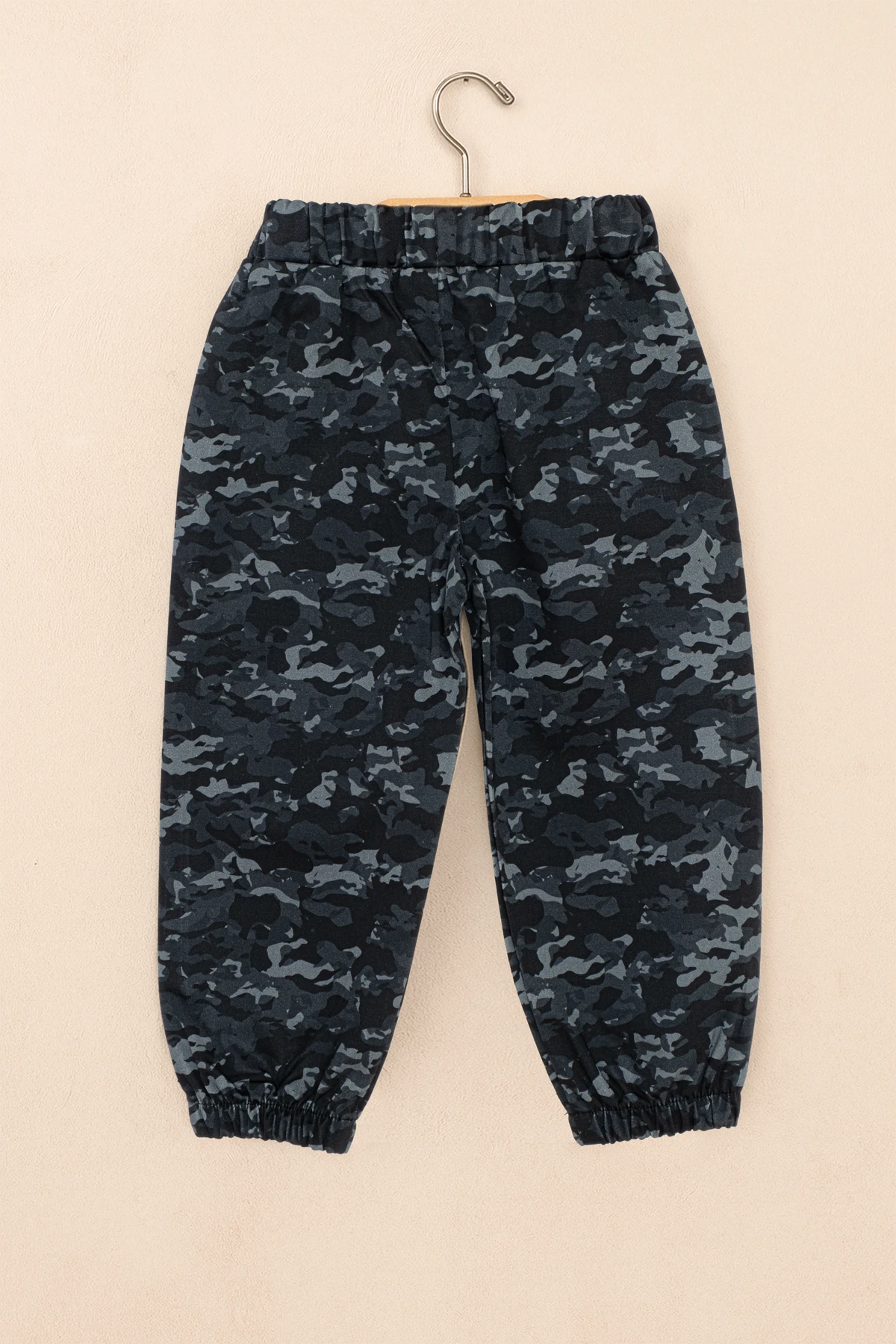Erkek Çocuk Kamuflaj Desenli Jogger Pantolon % 100 Pamuk