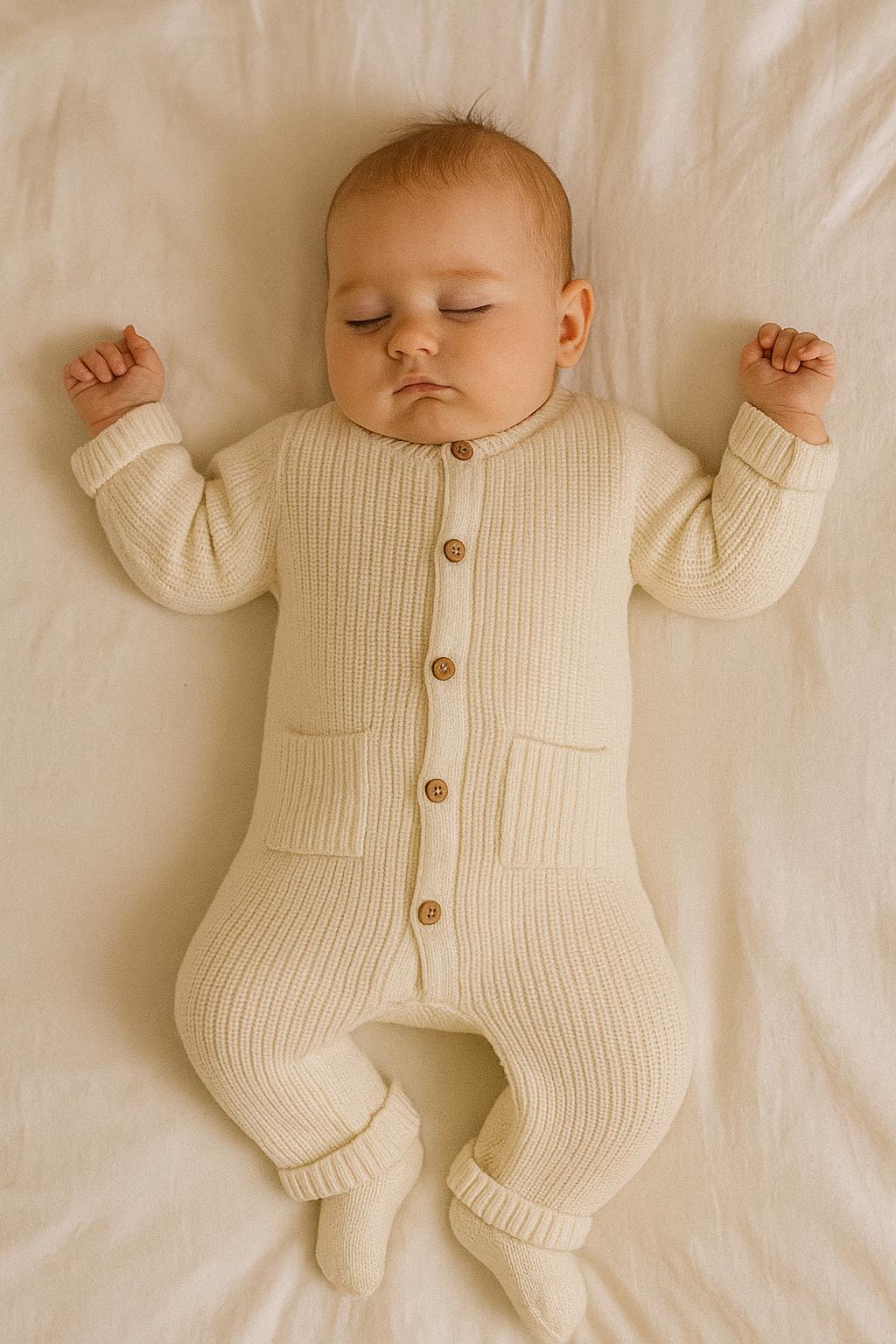 Triko Uzun Kollu Tulum % 100 Pamuk