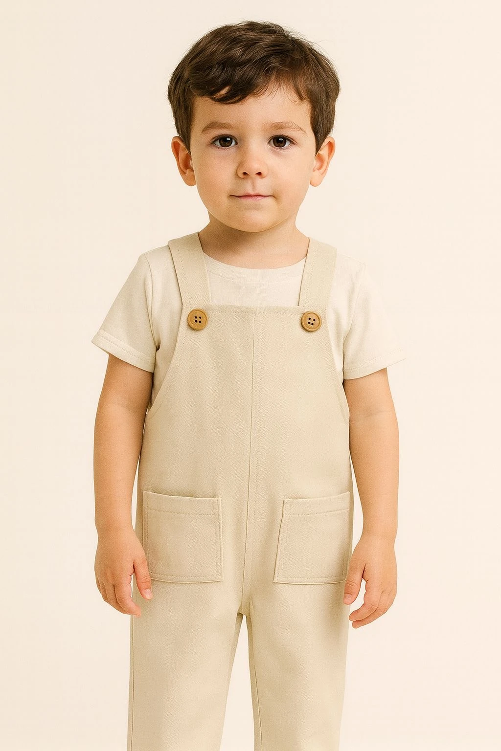 % 100 Pamuk Organik Unisex Salopet Tulum -Rahat Yumuşak Dokulu