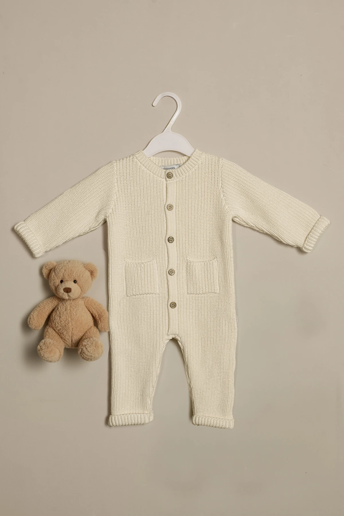 Triko Uzun Kollu Tulum % 100 Pamuk