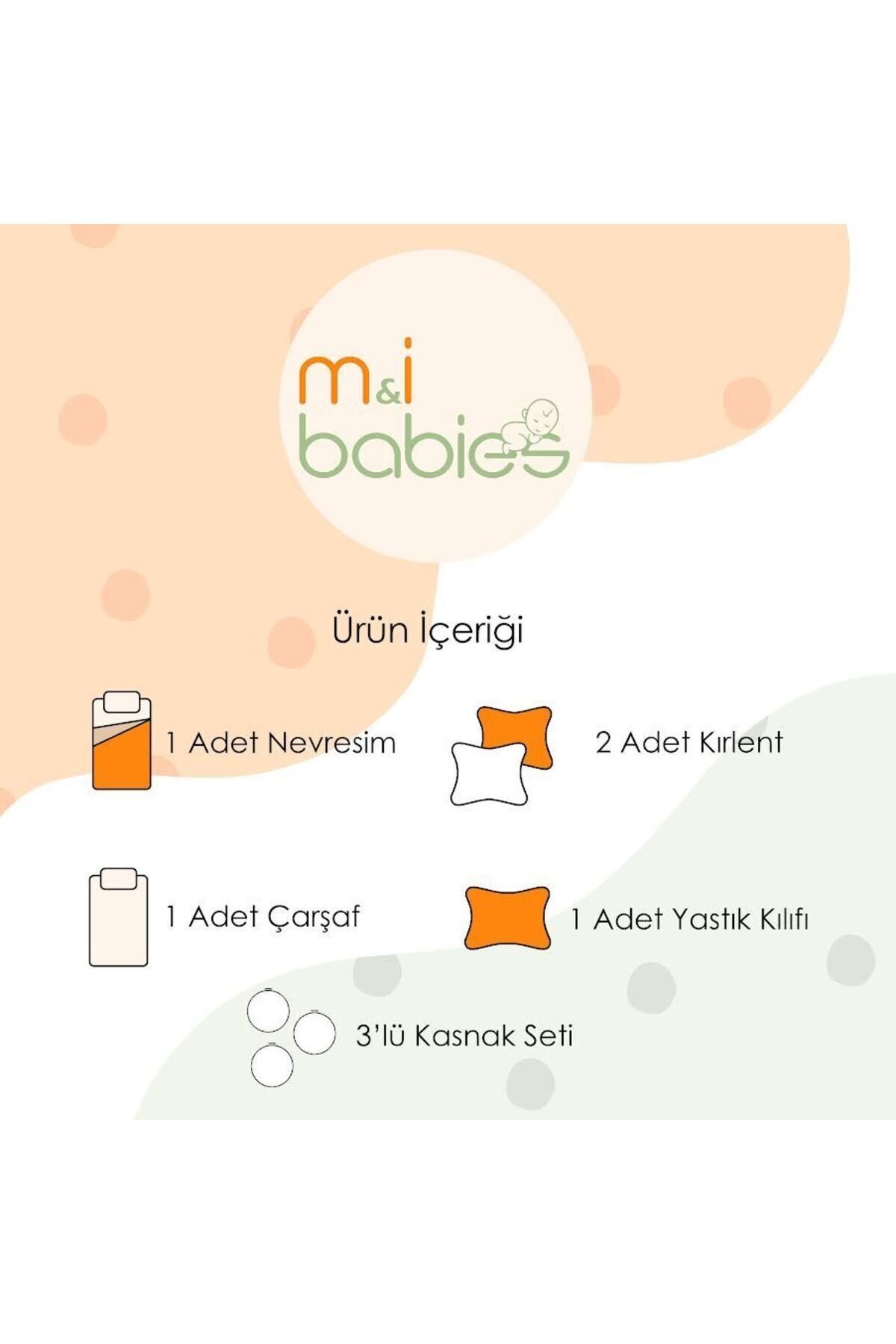 Mibabies; %100 Pamuk, Organik, Bebek Odası Takımı: Nevresim Takımı, Kırlent, Duvar Süsü