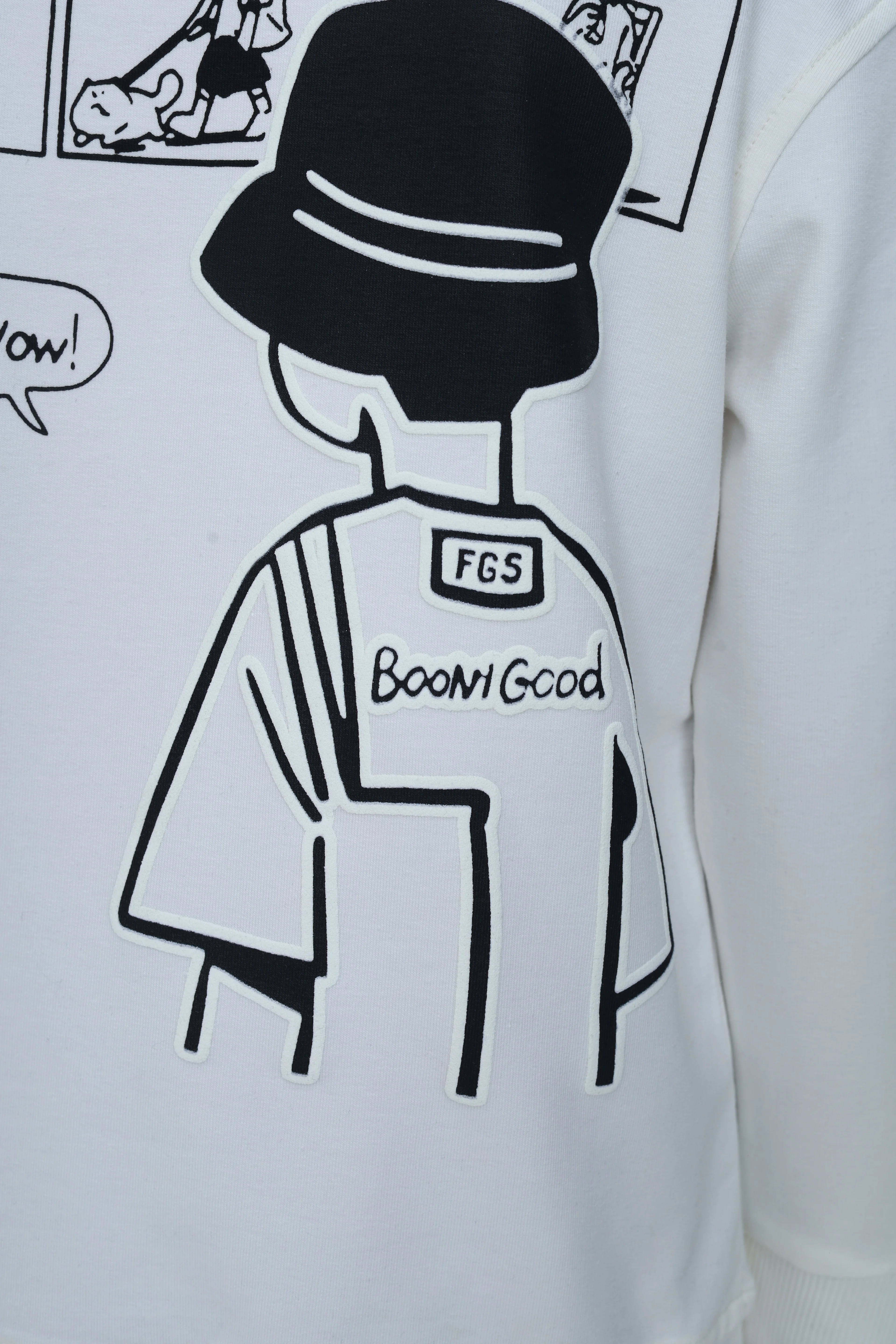 Erkek Uzun Kollu Sweatshirt İki İplik Rahat Kesim