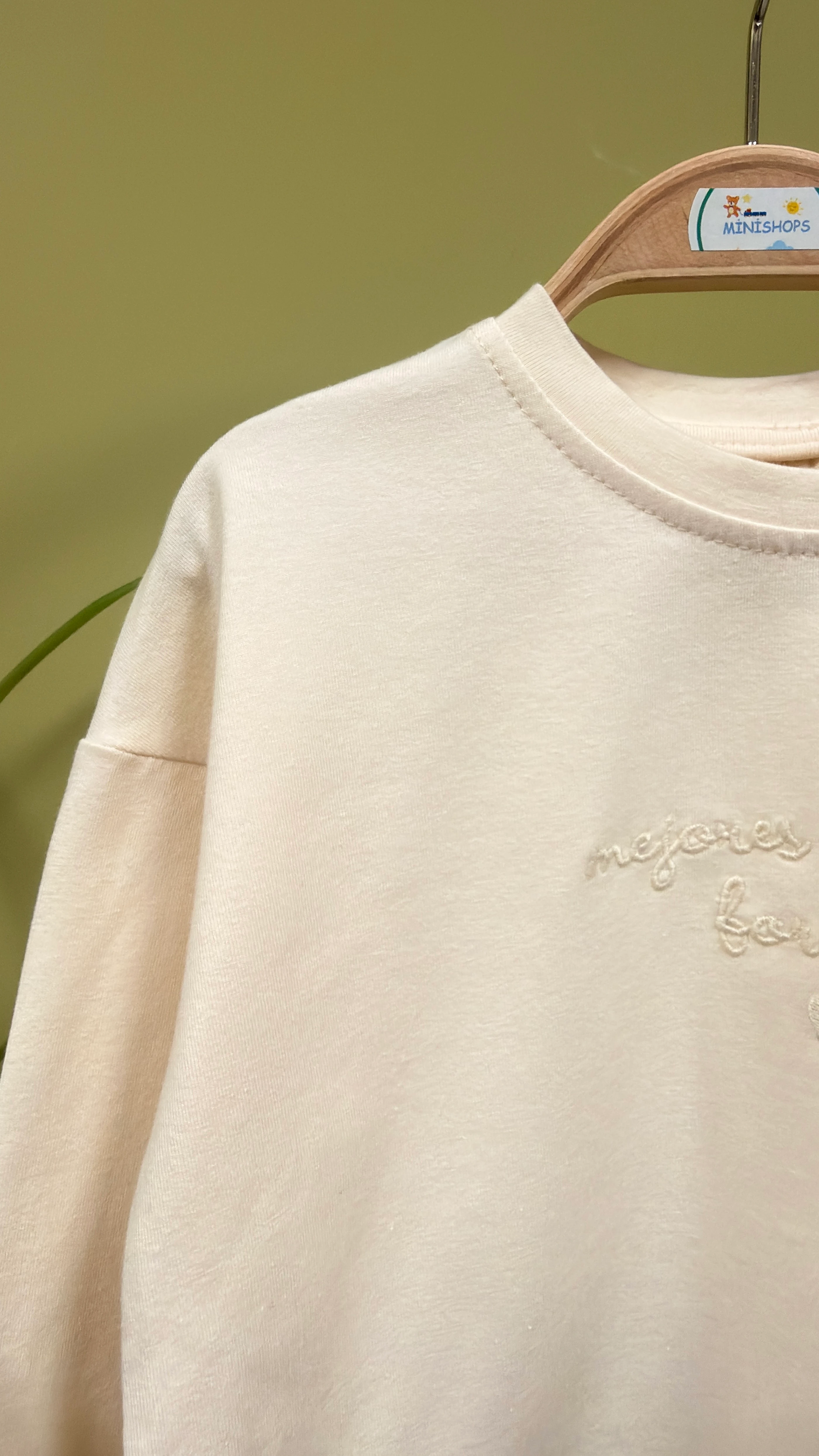 Kız Çocuk 2 İplik Dantel Detaylı Şık Sweatshirt