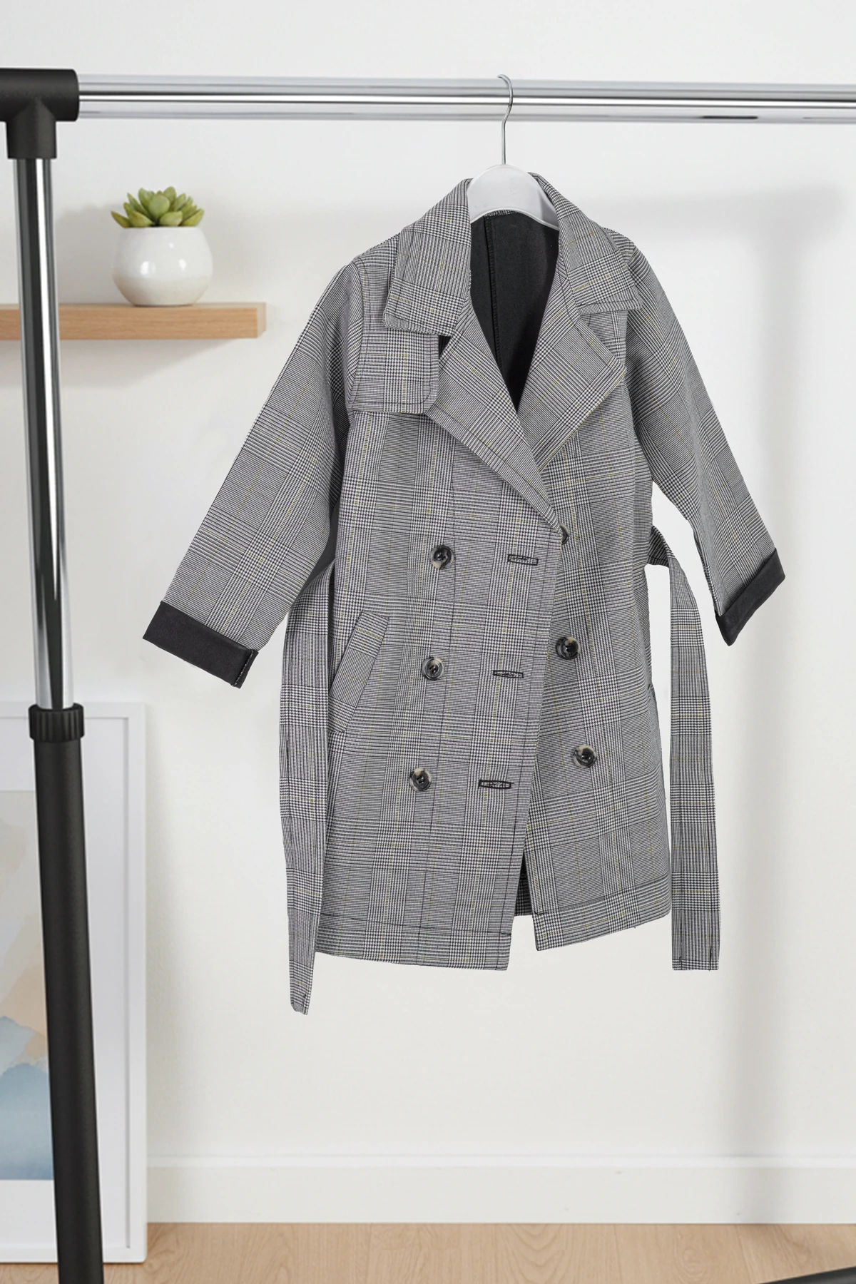 Unisex Çocuk Trençkot % 100 Pamuk