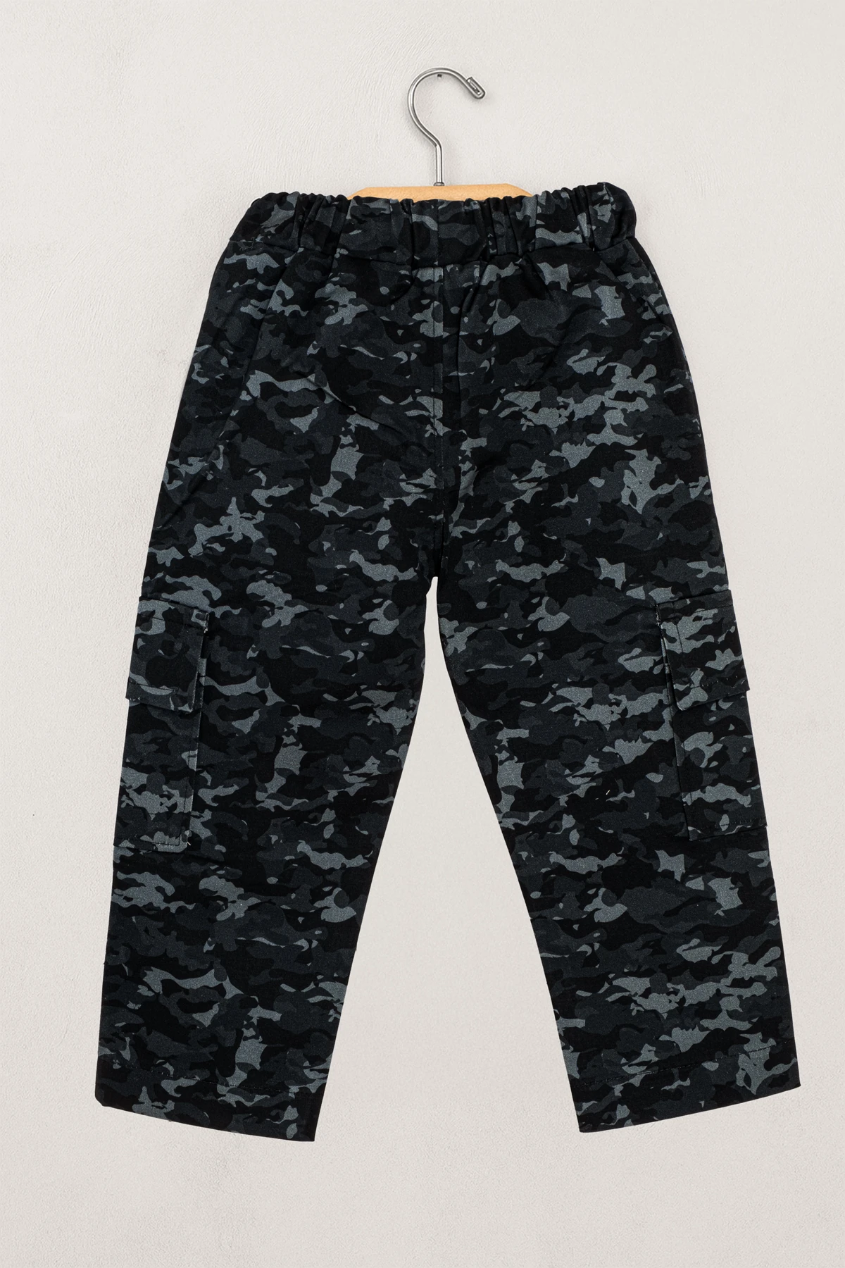 Erkek Çocuk Kamuflaj Desenli Pantolon % 100 Pamuk