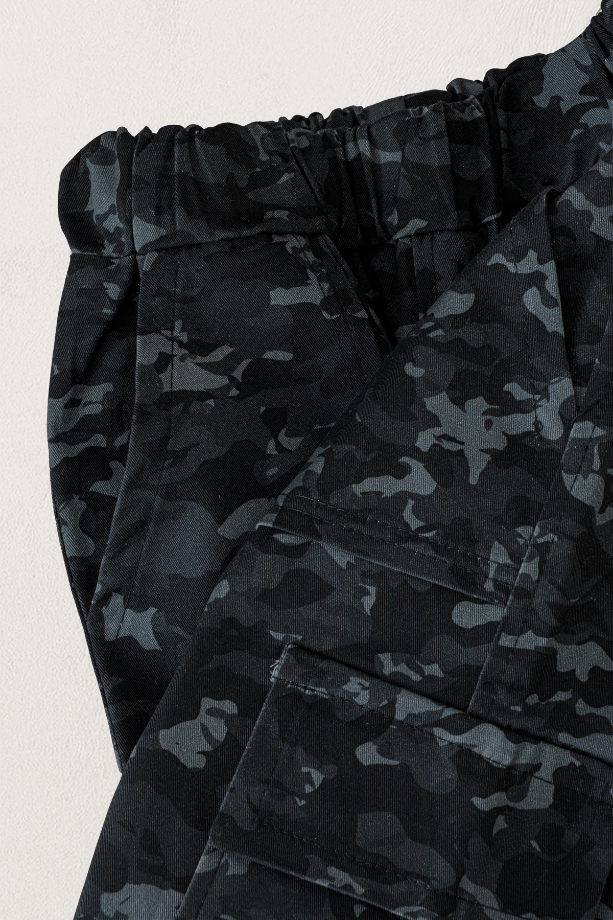 Erkek Çocuk Kamuflaj Desenli Pantolon % 100 Pamuk