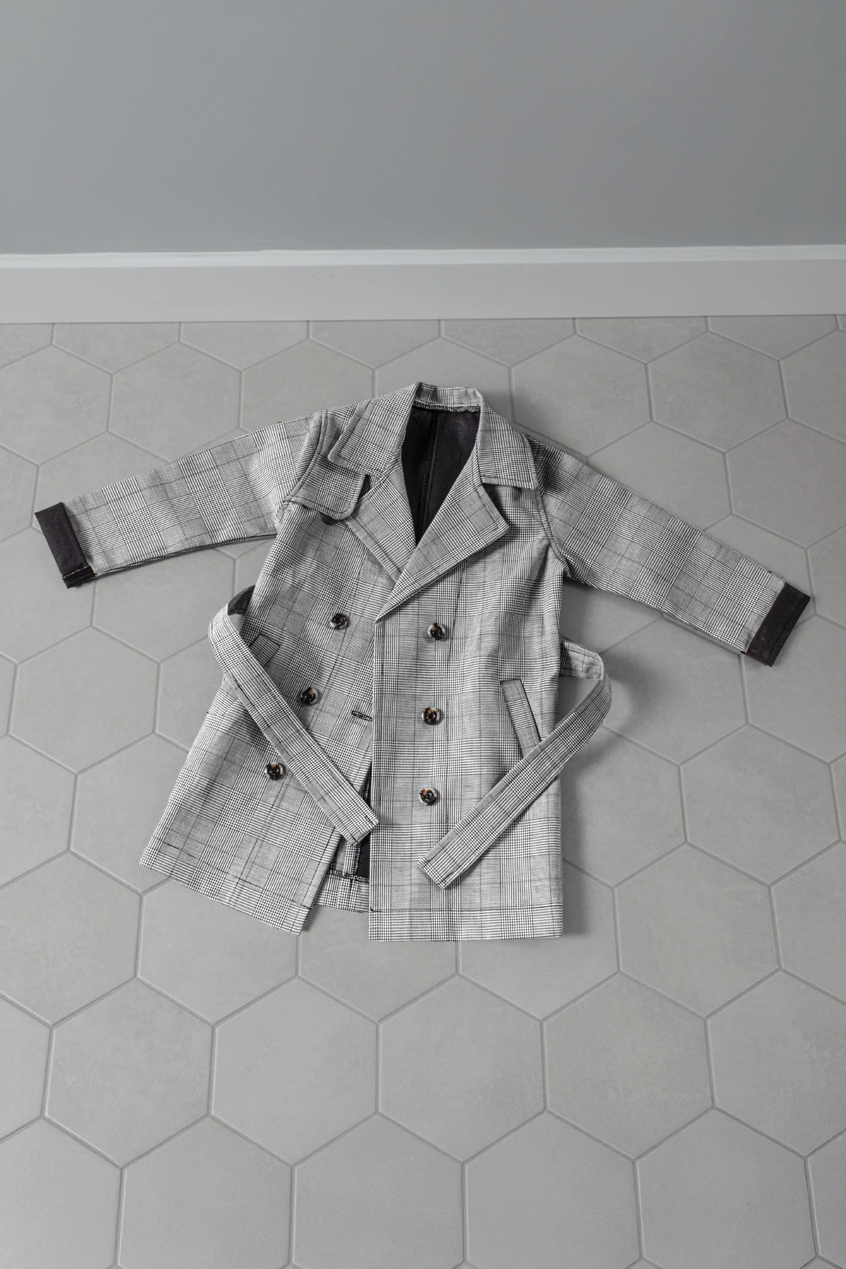 Unisex Çocuk Trençkot % 100 Pamuk