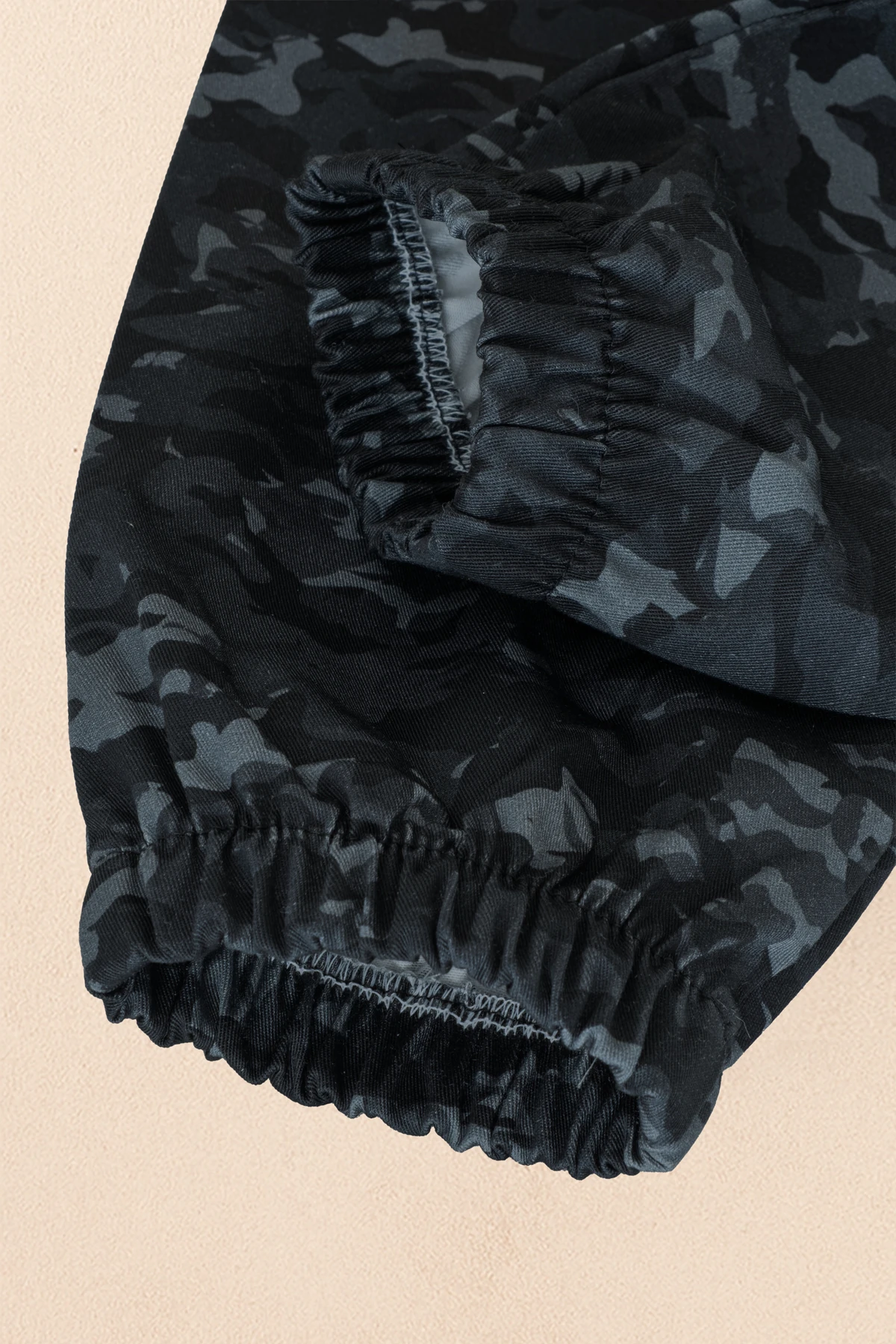 Erkek Çocuk Kamuflaj Desenli Jogger Pantolon % 100 Pamuk