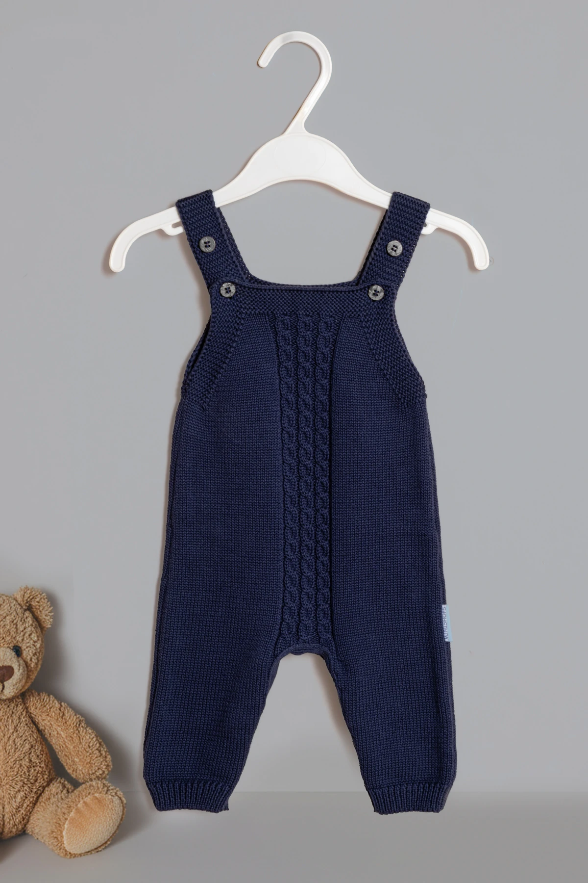 Erkek Lacivert Triko Örme 2'li Takım % 100 Pamuk