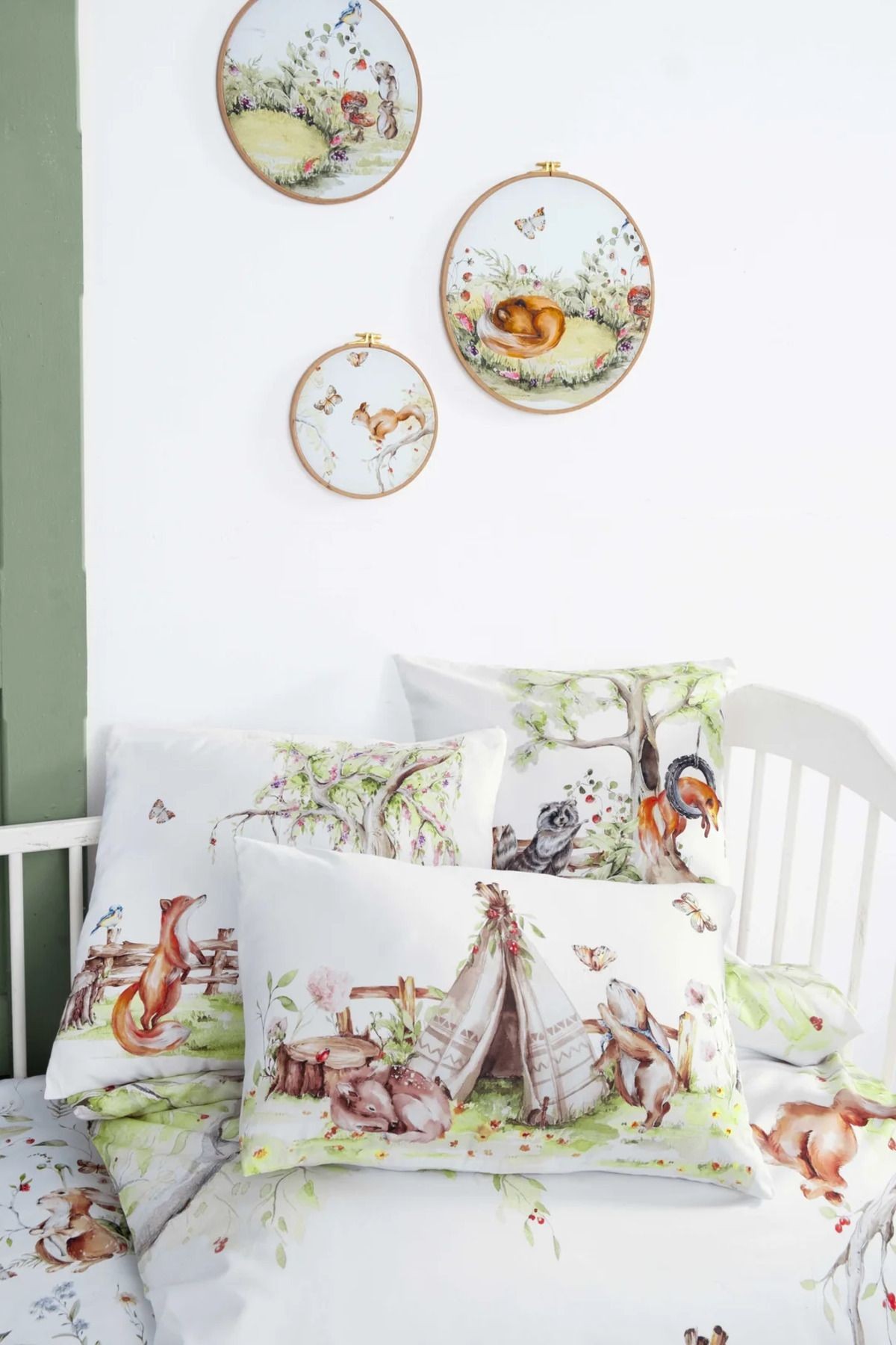 Mİbabies; Camping Time Eğleceli Nevresim Takımı, %100 Pamuk, Hipoalerjenik