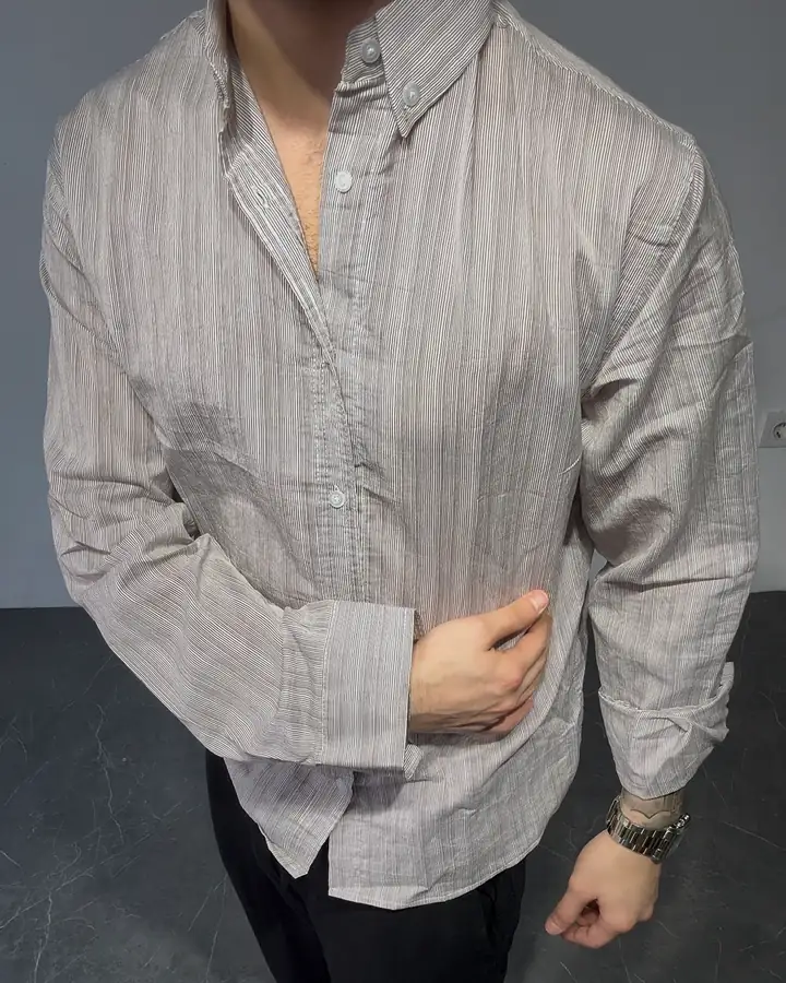 Çizgi Detay Regular Gömlek