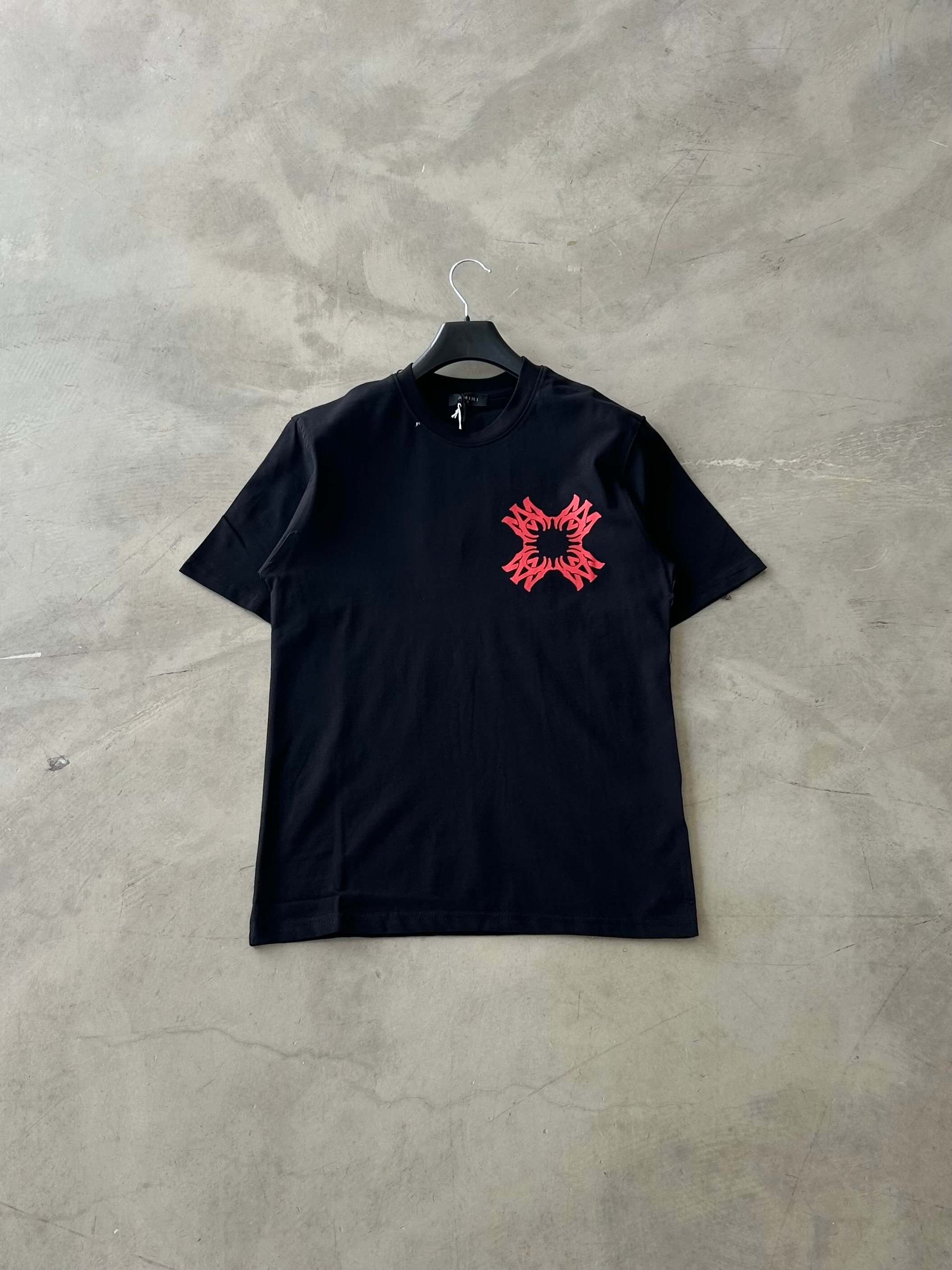 AMR Arka Baskılı Premium Basic Tshirt - Siyah