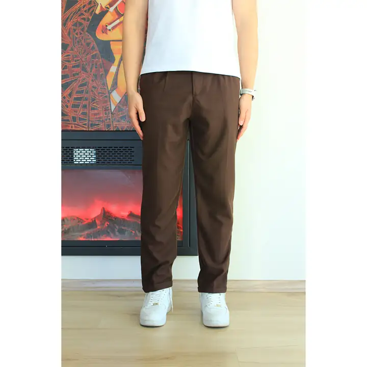 Pileli Basic Kumaş Pantolon