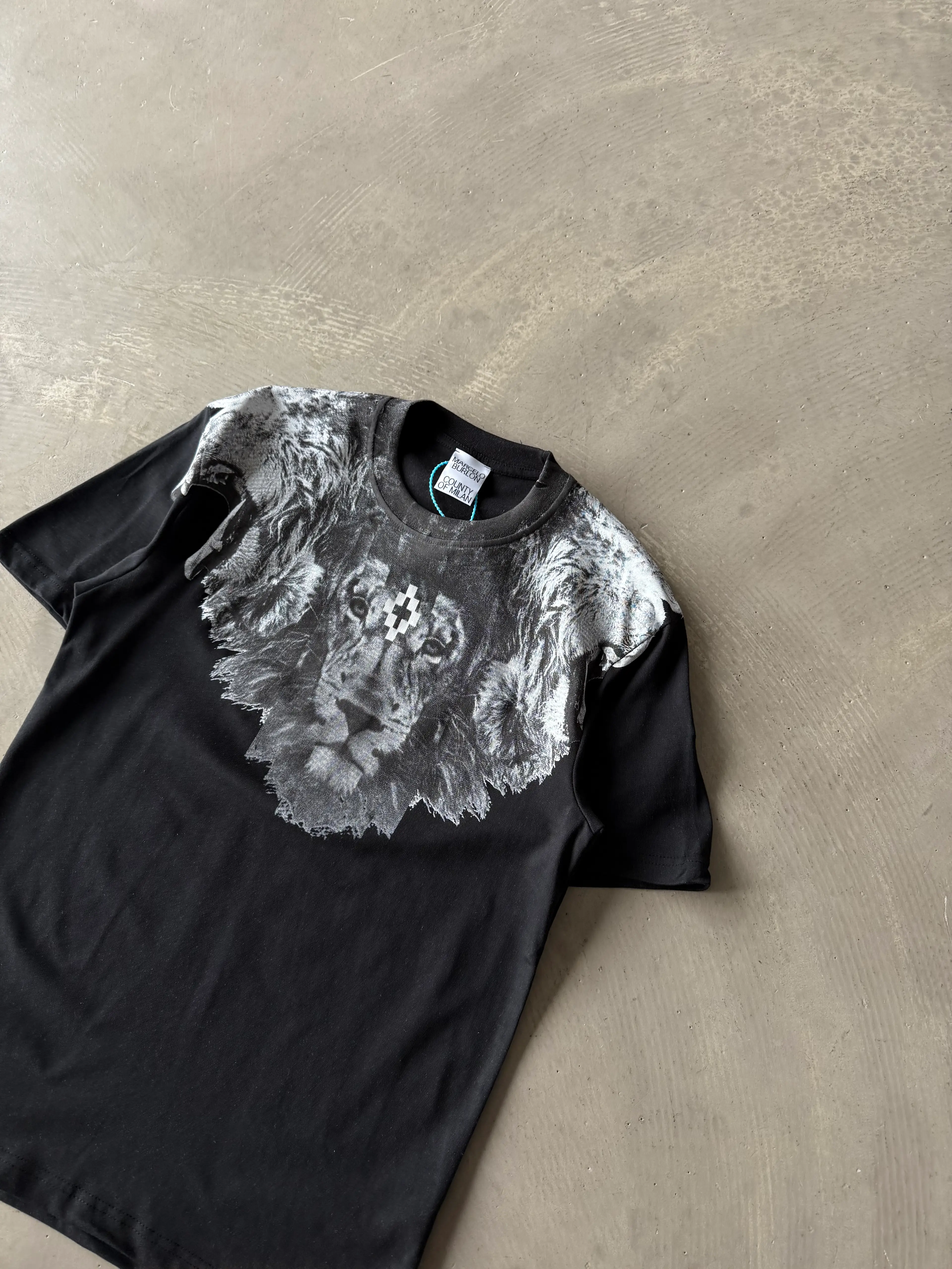 Renksiz Aslan Detaylı Basic T-Shirt