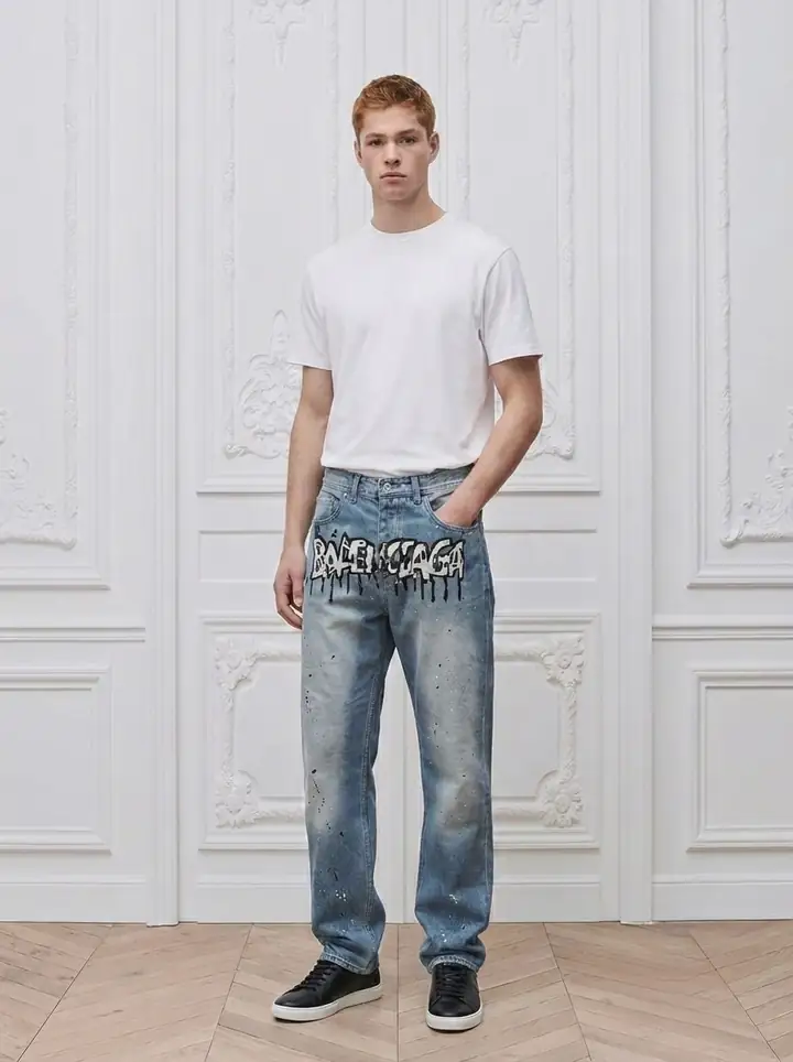 BB Premium Grafiti Detaylı Pantolon