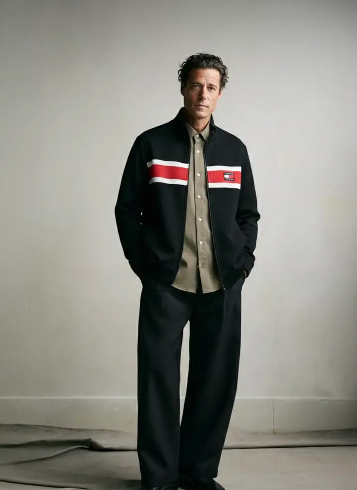 TMY Premium Kırmızı Beyaz Şeritli Ceket