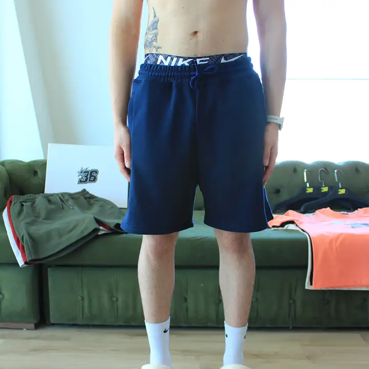  Baggy Fit Basic Şort - Lacivert