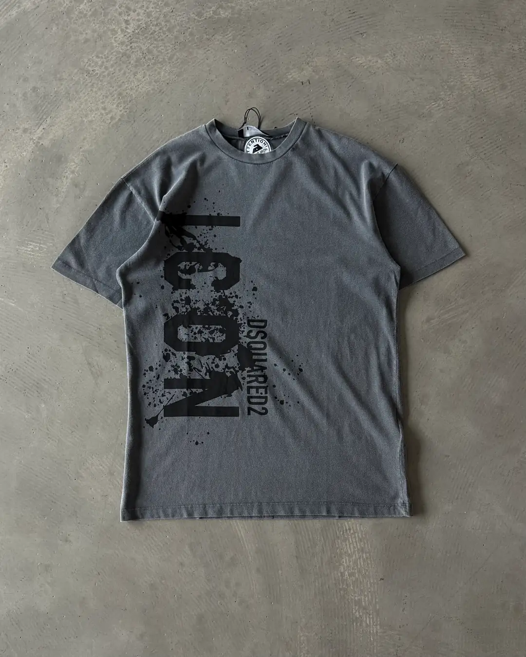 Göğüs Baskılı " ICON " Basic T-Shirt