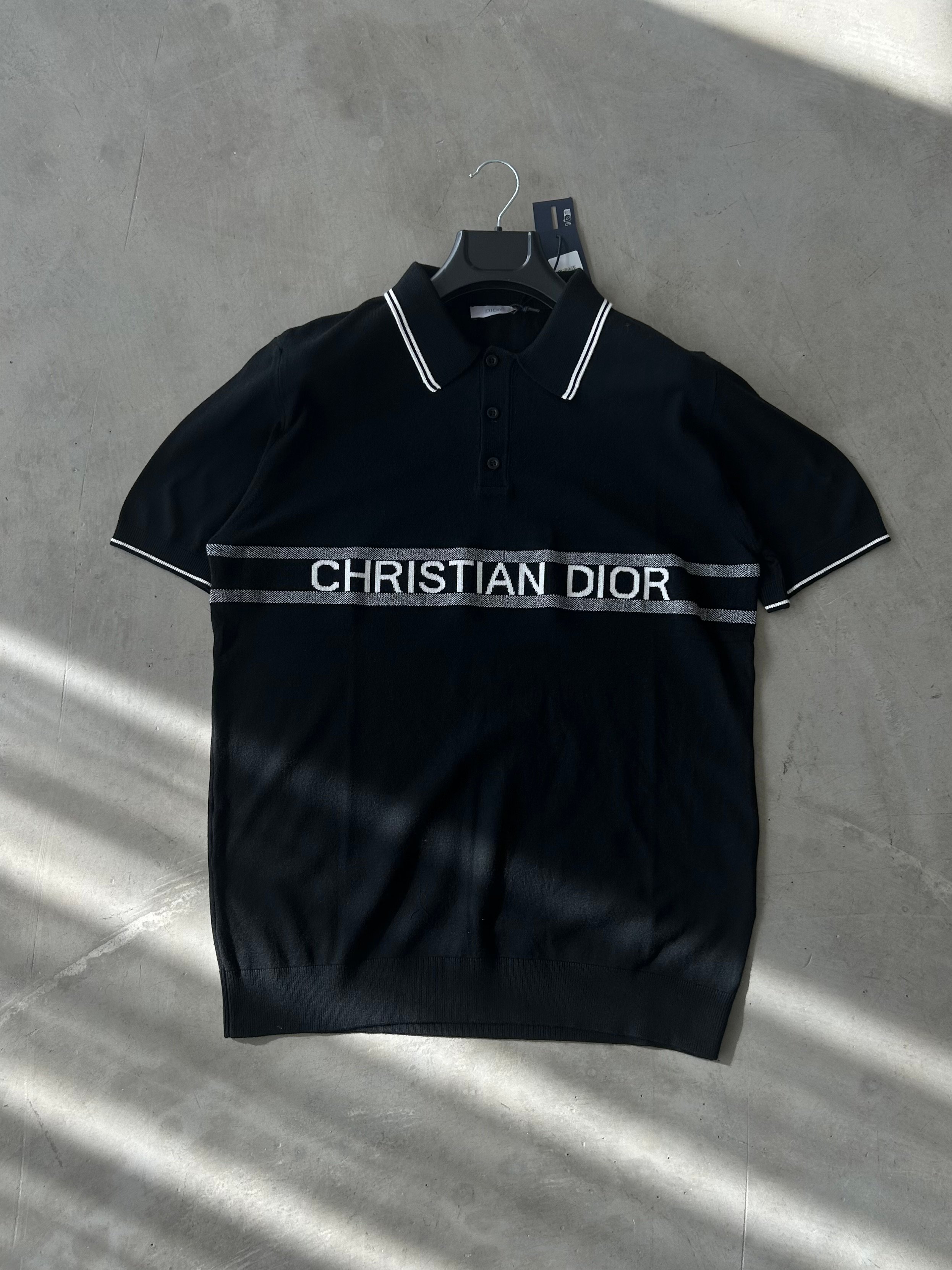 CD Nakışlı Extra Premium Polo Yaka Tee - Siyah